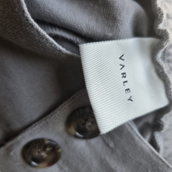 VARLEY Henderson High-waist Shorts In Gray Flannel - Picture 6 of 8